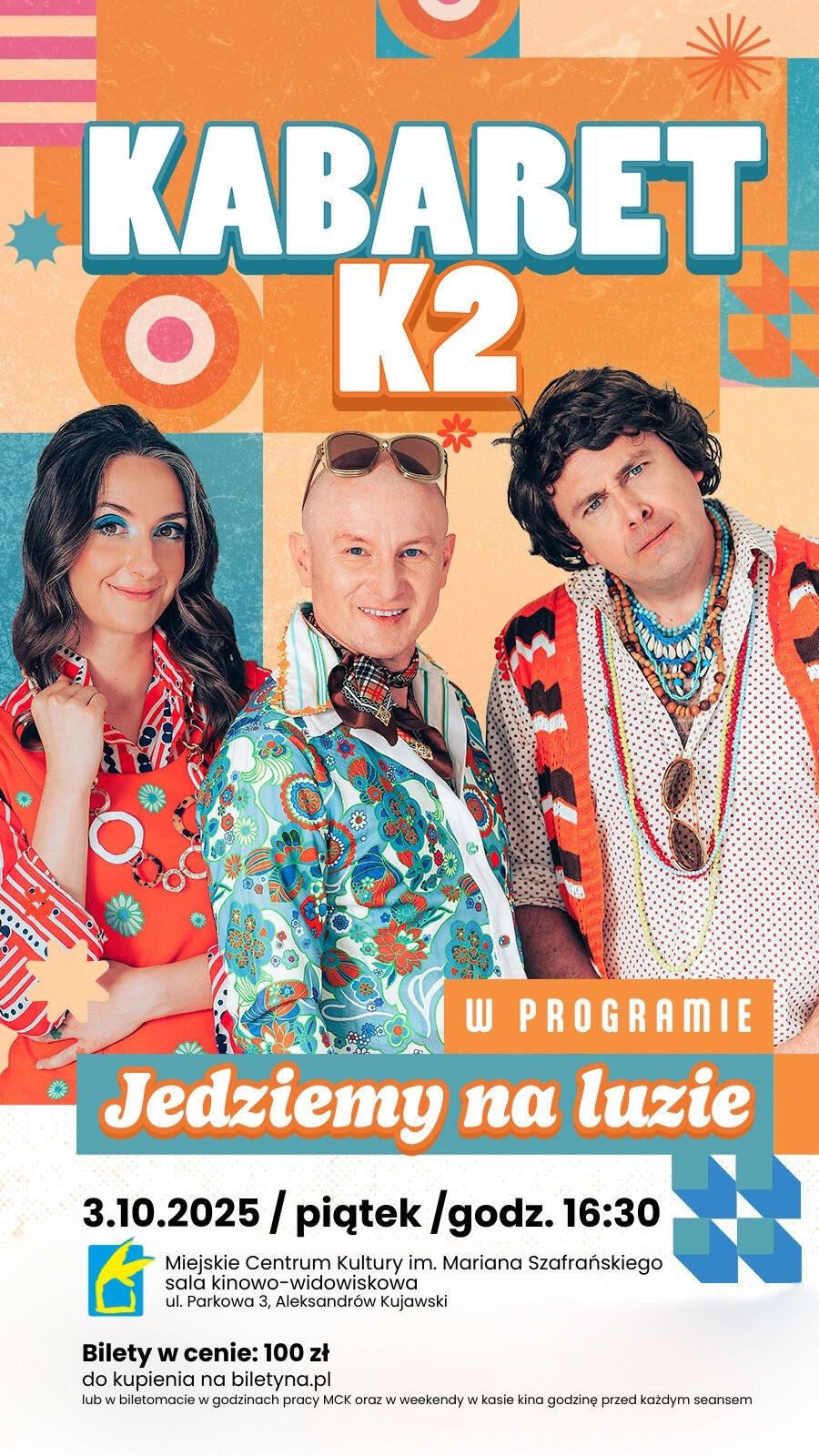 2025.10.03. - Kabaret K2 - Jedziemy na luzie | MCK Aleksandrów Kujawski | BILETOWANY